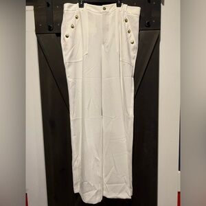 Zara BUTTONED HIGH-WAISTED PANTS